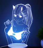 3D Illuminated Art - Darling in the Franxx - Zero Two (adjusting bikini/bra) 3D Illusion LED Night Light 16 Colors