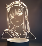 3D Illuminated Art - Darling in the Franxx - Zero Two 3D Illusion LED Night Light 16 Colors