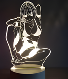 3D Illuminated Art - Sexy Anime Girl in Lingerie 3D Illusion LED Night Light 16 Colors