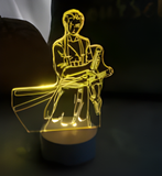 3D LED Night Light - One Piece - Roronoa Zoro