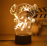 3D Illuminated Art - One Piece - Chopper 3D Illusion LED Night Light 16 Colors
