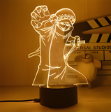 3D Illuminated Art - One Piece - Trafalgar Law 3D Illusion LED Night Light 16 Colors