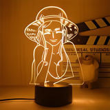 3D Illuminated Art - One Piece - Nico Robin 3D Illusion LED Night Light 16 Colors