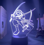 3D Illuminated Art - One Piece - Roronoa Zoro 3D Illusion LED Night Light 16 Colors #2624