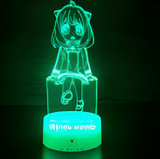 3D Illuminated Art - Spy x Family - Anya Forger 3D Illusion LED Night Light 16 Colors #2701