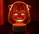 3D Illuminated Art - Spy x Family - Anya Forger Head 3D Illusion LED Night Light 16 Colors