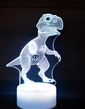 3D Illuminated Art - Dinosaur 3D Illusion LED Night Light 16 Colors #2801