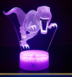 3D Illuminated Art - Tyrannosaurus Rex 3D Illusion LED Night Light 16 Colors #2813