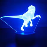 3D Illuminated Art - Dinosaur 3D Illusion LED Night Light 16 Colors #2814