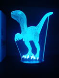 3D Illuminated Art - Raptor 3D Illusion LED Night Light 16 Colors