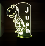 3D Illuminated Art - T-Rex 3D Illusion LED Night Light 16 Colors
