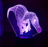 3D Illuminated Art - Spinosaurus 3D Illusion LED Night Light 16 Colors #2827