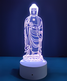 3D Illuminated Art - Amitābha Buddha 3D Illusion LED Night Light 16 Colors