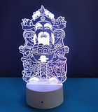 3D Illuminated Art - God of Wealth (Cai Shen Ye) 3D Illusion LED Night Light 16 Colors