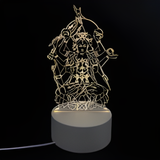 3D Illuminated Art - Taoist Mythology - Doumu Yuanjun (Goddess of the North Star) 3D Illusion LED Night Light 16 Colors
