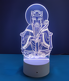 3D Illuminated Art - Earth God (Tudigong) 3D Illusion LED Night Light 16 Colors