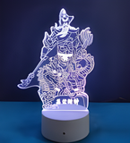 3D Illuminated Art - Chinese Mythology - Guan Gong God of Wealth 3D Illusion LED Night Light 16 Colors