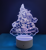 3D Illuminated Art - Religious - Yellow Jambhala (God of Wealth) 3D Illusion LED Night Light 16 Colors
