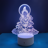 3D Illuminated Art - Green Tara 3D Illusion LED Night Light 16 Colors