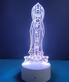 3D Illuminated Art - Nanhai Guanyin 3D Illusion LED Night Light 16 Colors