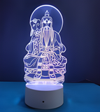 3D Illuminated Art - Taoist Mythology - Taiqing Daode Tianzun 3D Illusion LED Night Light 16 Colors