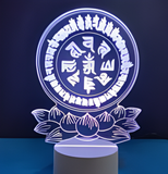 3D Illuminated Art - Cundī Mantra 3D Illusion LED Night Light 16 Colors
