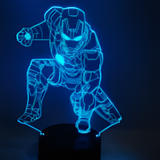 3D Illuminated Art - Marvel - Iron Man 3D Illusion LED Night Light 16 Colors #3004