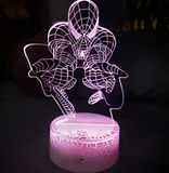 3D Illuminated Art - Marvel - Spider-Man 3D Illusion LED Night Light 16 Colors #3012