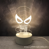 3D Illuminated Art - Marvel - Chibi Spider-Man 3D Illusion LED Night Light 16 Colors