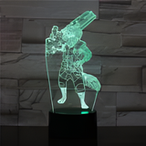3D Illuminated Art - Guardians of the Galaxy - Rocket Raccoon 3D Illusion LED Night Light 16 Colors