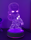 3D Illuminated Art - Marvel - Iron Man 3D Illusion LED Night Light 16 Colors #3042