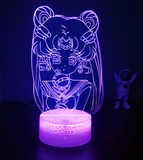 3D Illuminated Art - Sailor Moon - Sailor Moon 3D Illusion LED Night Light 16 Colors #3106