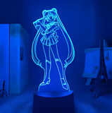 3D Illuminated Art - Sailor Moon - Sailor Moon 3D Illusion LED Night Light 16 Colors #3109