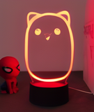 3D Illuminated Art - Princess Bear 3D Illusion LED Night Light 16 Colors
