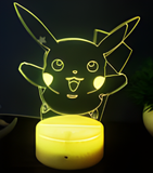 3D Illuminated Art - Pokemon - Pikachu Hug 3D Illusion LED Night Light 16 Colors