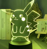 3D Illuminated Art - Pokémon - Pikachu 3D Illusion LED Night Light 16 Colors #3407