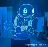3D Illuminated Art - Pokemon - Squirtle 3D Illusion LED Night Light 16 Colors