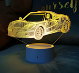 3D Illuminated Art - Alfa Romeo - Alfa Romeo Car 3D Illusion LED Night Light 16 Colors