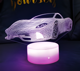 3D Illuminated Art - Porsche - Porsche 918 3D Illusion LED Night Light 16 Colors