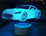3D Illuminated Art - Maserati - Maserati GranTurismo Sports Car 3D Illusion LED Night Light 16 Colors