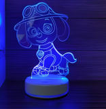 3D Illuminated Art - Paw Patrol - Skye 3D Illusion LED Night Light 16 Colors #3605