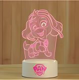 3D Illuminated Art - Paw Patrol - Skye 3D Illusion LED Night Light 16 Colors #3609