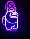 3D Illuminated Art - Among Us - Among Us character 3D Illusion LED Night Light 16 Colors #3727