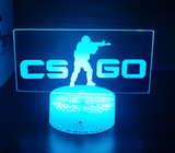 3D Illuminated Art - Counter-Strike - CS GO 3D Illusion LED Night Light 16 Colors