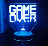 3D LED Night Light - Game Over retro arcade
