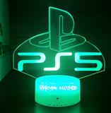 3D Illuminated Art - PlayStation - PS5 Logo 3D Illusion LED Night Light 16 Colors
