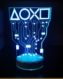 3D Illuminated Art - PlayStation - PS Circuit Board 3D Illusion LED Night Light 16 Colors