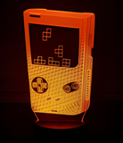 3D Illuminated Art - Nintendo - Game Boy with Tetris 3D Illusion LED Night Light 16 Colors