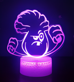 3D Illuminated Art - Plants vs. Zombies - Bonk Choy 3D Illusion LED Night Light 16 Colors