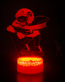 3D Illuminated Art - Plants vs. Zombies - Football Zombie 3D Illusion LED Night Light 16 Colors